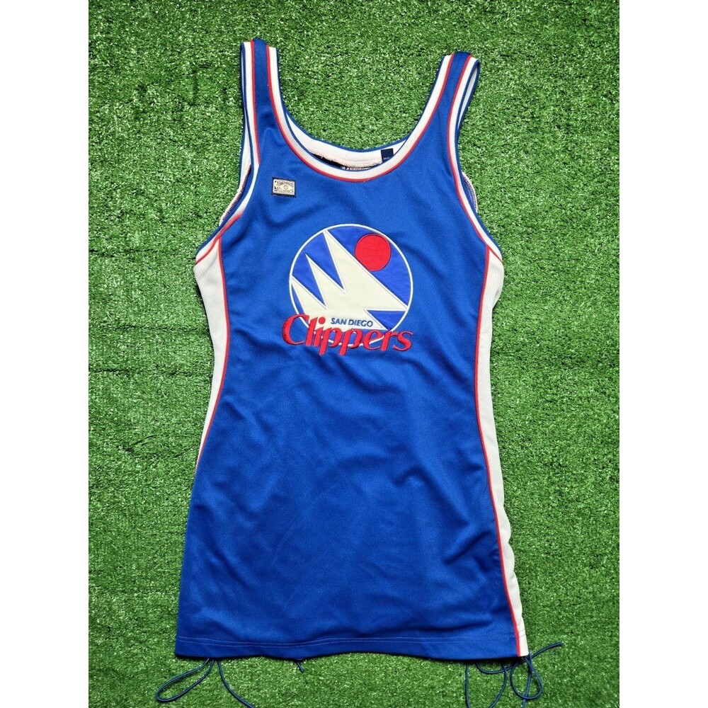 NBA San Diego Clippers Women's Dress XL Mitchell & Ness Hardwood Classics Blue